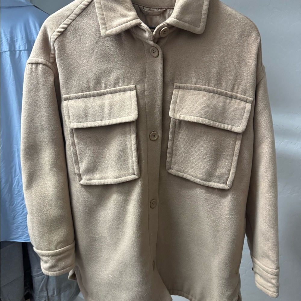 Abercrombie & Fitch Beige Utility Jacket